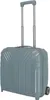 A light blue business trolley with a retractable handle and wheels. Produktbild-Vorschau