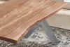 Esstisch Baumkante massiv Akazie natur 200 x 100 X-Gestell Produktbild-Vorschau 5