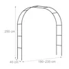 Relaxdays Rosenbogen, Metall, Torbogen Garten, H: 250 cm, 2 Produktbild-Vorschau 4