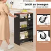 Chariot d'angle COSTWAY 25 cm de large, chariot de cuisine Voir les images du produit 6