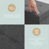 A collage of images showcasing the features and material of a storage bench. Náhľad obrázku produktu