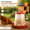 Futterautomat + Tränke Set Futterspender Trinknapf Produktbild-Vorschau 4
