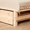 Homestyle4u drevená posteľ z paliet 90x200 s lamelovým Náhľad obrázku produktu 17