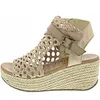 Blowfish Lorrah Damenschuhe Keilsandalen Sandalette Gold Produktbild-Vorschau 8
