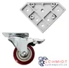 SCHMIDT systemprofile 4x Lenkrolle mit 3D-Platte Nut 8 Produktbild-Vorschau 6