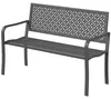 Outsunny tuinstoel, 2-persoons, metalen, weerbestendig, Productafbeelding-voorbeeld 1