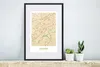 MuchoWow® Gerahmtes Poster Karte - Essen - Vintage - Produktbild-Vorschau 4