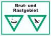 Brut- und Rastgebiet Schild A1 Rückseite selbstklebend Produktbild-Vorschau 1