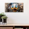 DEQOART Glasuhr 60x30 cm Zahlen 'Buntes Entenabenteuer' Produktbild-Vorschau 4