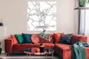 MuchoWow® Poster Karte - Gummersbach - Stadtplan 100x100 cm Produktbild-Vorschau 2