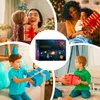 A collage of images showing children and mothers receiving and opening gifts, with a product box in the center. Náhled obrázku produktu