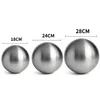 Three stainless steel spheres of different sizes are displayed side-by-side on a white background. Podgląd zdjęcia produktu