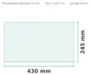 Kühlschrank Einlegeboden Glas 430 x 245 mm Kathedral 4 mm Produktbild-Vorschau 2
