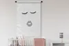 MuchoWow® Wandteppich Wandbehang Augen - Lippen - Schwarz - Produktbild-Vorschau 2