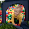 Detská ohrádka Selonis s košom a 100 loptičkami, béžová: Náhľad obrázku produktu 5