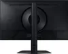The back of a black computer monitor on a black background. Produktbild-Vorschau