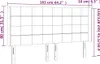 vidaXL Kopfteil mit Ohren Dunkelgrau 163x16x118/128 cm Produktbild-Vorschau 8