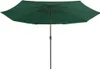 vidaXL Ombrellone con asta in metallo 390 cm Verde Anteprima dell’immagine prodotto 2