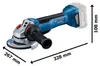 Bosch GWS 18V-10 P PROFESSIONAL, 9000 RPM, Bateria, 1,9 kg, Podgląd zdjęcia produktu 12
