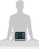 A silhouette of a person holding a tablet. Produktbild-Vorschau