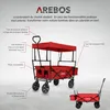 AREBOS Bollerwagen Pliable avec toit Rouge | avec filet & Voir les images du produit 2