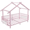 Merax Hausbett aus Metall 90x200cm, Jugendbett mit Produktbild-Vorschau 11