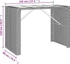 vidaXL 7-tlg. Gartenbar-Set mit Kissen Schwarz Poly Rattan Produktbild-Vorschau 6