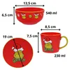 Grinch Vánoční sada nádobí – hrnek, talíř, mísa, červená Náhled obrázku produktu 12