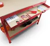 Bituxx Werktisch mit Lochwand und Schublade, Rot, MS-17726 Produktbild-Vorschau 4