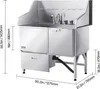 SucceBuy Hundepflegewanne mit rechter Tür, 1275x795x1435 Produktbild-Vorschau 7
