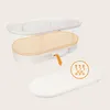 An exploded view of a baby bassinet with a mattress being removed, and a diagram showing airflow. Anteprima dell’immagine prodotto