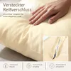 Kissenbezug 35x35 cm Creme | 100% Baumwolle | Atmungsaktive Produktbild-Vorschau 4
