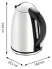 WMF Stelio, 1,7 l, 2400 W, Szary, Stal nierdzewna, Wskaźnik Podgląd zdjęcia produktu 9