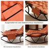 Outdoor-Papasan-Schaukelstuhl für zwei Personen mit Kissen Produktbild-Vorschau 6