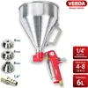 Trichterpistole 6L mit 3 Düsen Spritzpistole, 4mm / 6mm / Produktbild-Vorschau 1