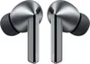 A pair of graphite and silver wireless earbuds. Produktbild-Vorschau