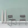 Konferenzstuhl 4er Set stapelbar ergonomisch Metall mit Produktbild-Vorschau 5