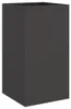 vidaXL Fioriera nera 42x38x75 cm in acciaio Anteprima dell’immagine prodotto 1