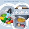 COSTWAY Cuisine pour enfants avec 10 accessoires, lumière Voir les images du produit 5