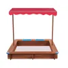 Holzsandkasten mit Abdeckung, Kindersandkasten, Modern Produktbild-Vorschau 7
