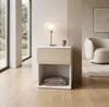 Table de chevet blanche / chêne Sonoma au style loft | Voir les images du produit 7