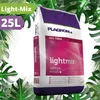 A bag of Plagron Lightmix substrate surrounded by green leaves. Náhled obrázku produktu