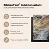 KitchenYeah© Herdabdeckplatte Marmor - Gold - Aquarell - Produktbild-Vorschau 6