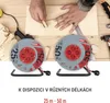 Prodlužovací kabel na bubnu 50 m / 4 zás. / s vypínačem / červený / PVC / 230V / 1,5 mm2 Produktbild-Vorschau