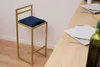 Sgabello da bar 84 cm nero con schienale - Sgabello da bar Anteprima dell’immagine prodotto 7