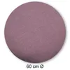 Kissenbezug rund 60 cm lila hell Leinenoptik Kissenhülle Produktbild-Vorschau 4