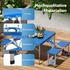 Wiltec Camping Sitzgruppe mit 4 Sitzplätzen klappbare Produktbild-Vorschau 6