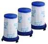 Three vacuum cleaner filters are arranged in a group against a white background. Produktbild-Vorschau