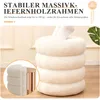Strickhocker Stoff Hocker Rund Schminktisch Fußhocker Produktbild-Vorschau 6