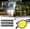 CARFIA Polarisierte Sonnenbrille Herren Runden Rahmen Gelbe Produktbild-Vorschau 4